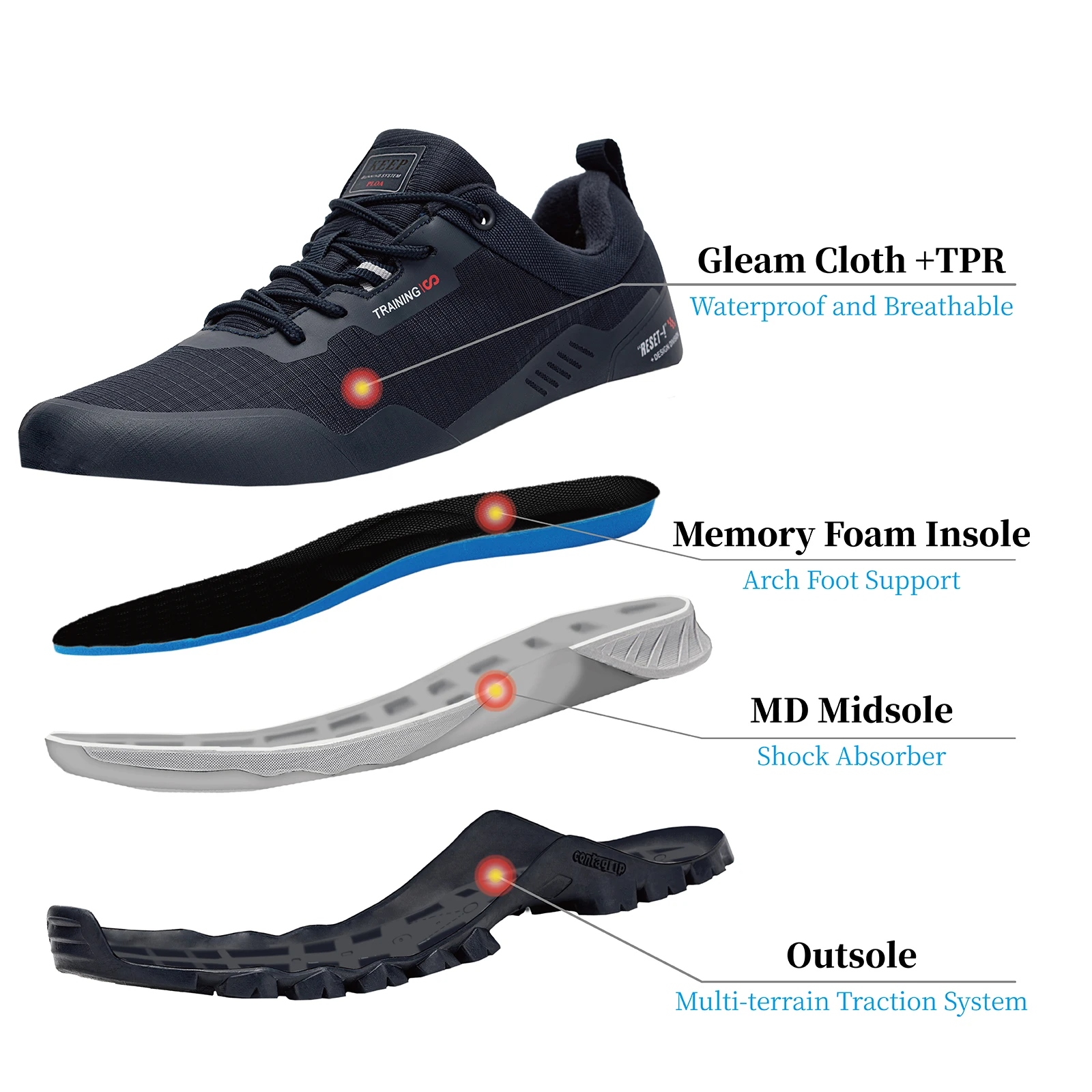 Baasploa Men Hiking Shoes New  - Climbing Shoe Beginner 评论和价格