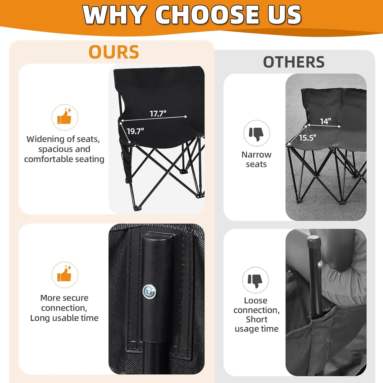 Portable Folding Black Outdoor - Outdoor Sport Bench 评论和价格