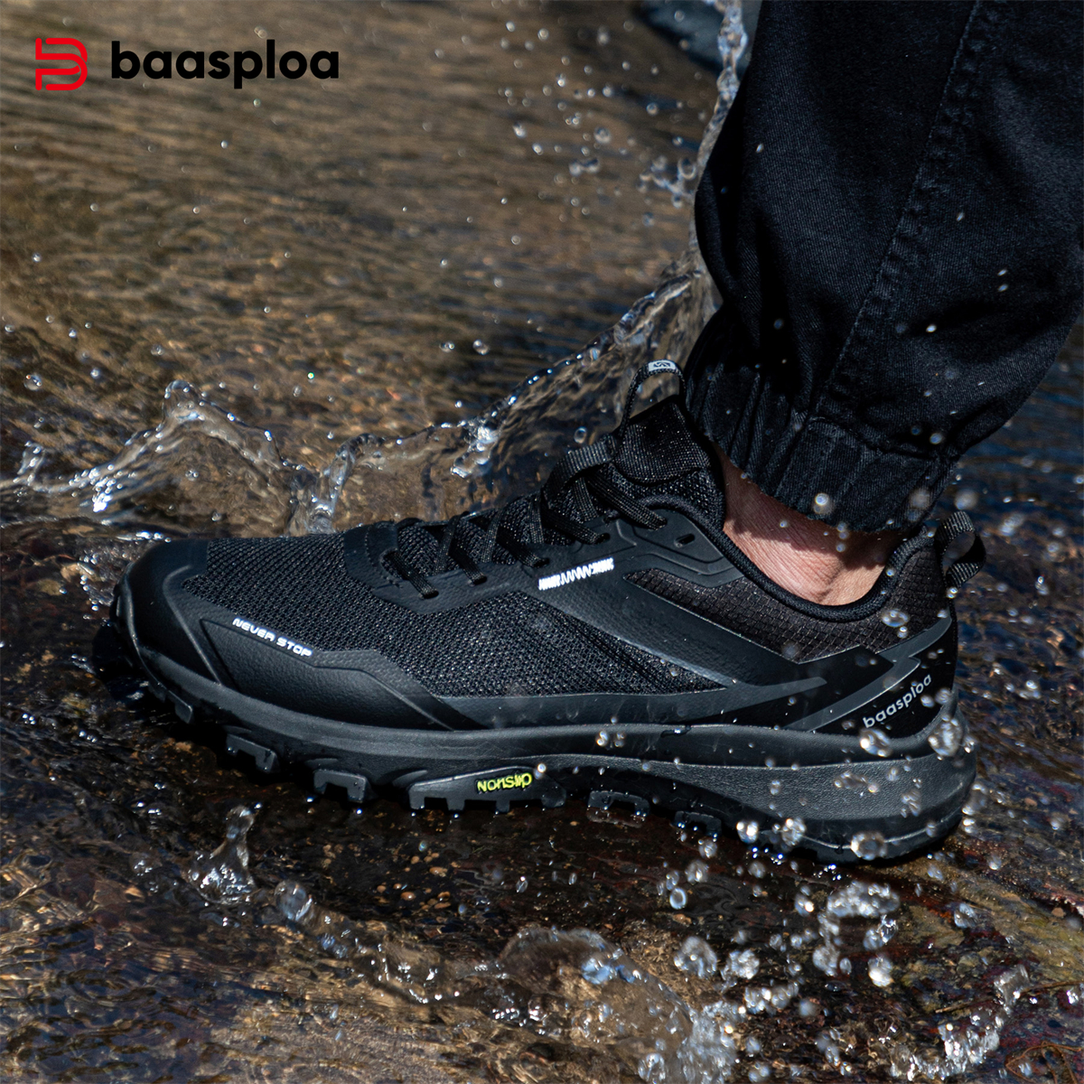 Baasploa Men Hiking Sneakers O - Climbing Shoe Beginner 评论和价格
