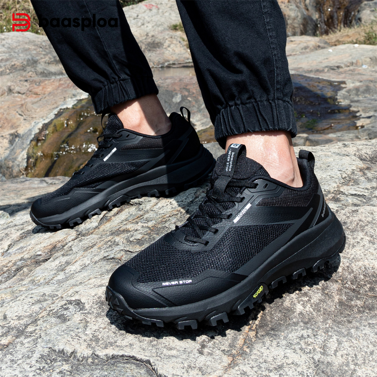Baasploa Men Hiking Sneakers O - Climbing Shoe Beginner 评论和价格